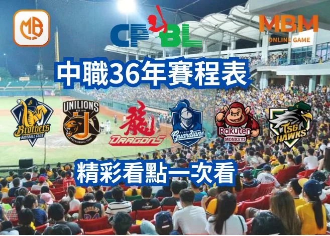 中職36年賽程，精彩看點一次看